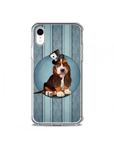 Coque iPhone XR Chien Dog Jeu Poket Cartes - Maryline Cazenave