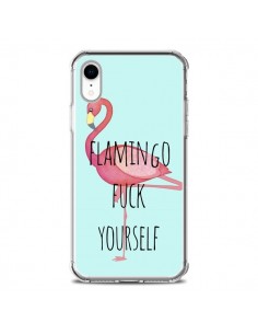 Coque iPhone XR Flamingo Fuck Yourself - Maryline Cazenave