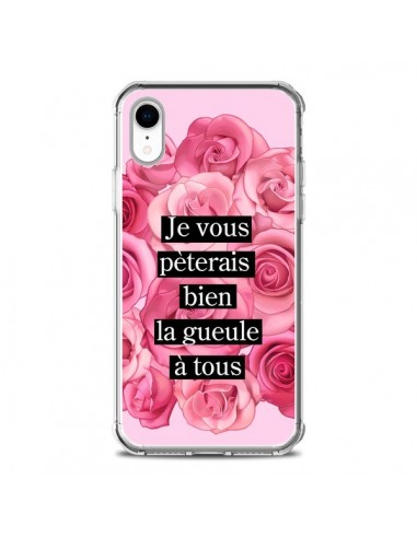 Coque iPhone XR Je vous pèterais Fleurs - Maryline Cazenave