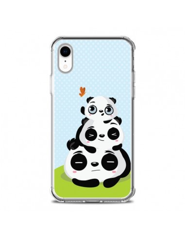 Coque iPhone XR Panda Famille - Maria Jose Da Luz