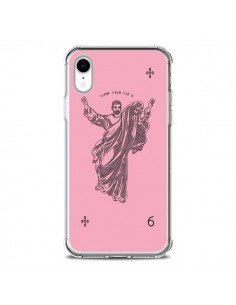 Coque iPhone XR God Pink Drake Chanteur Jeu Cartes -...