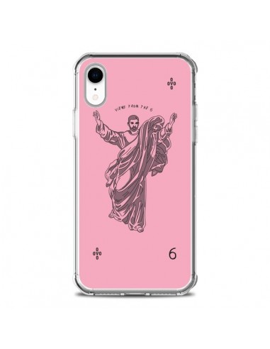 Coque iPhone XR God Pink Drake Chanteur Jeu Cartes - Mikadololo