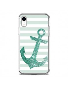 Coque iPhone XR Ancre Vert Navire - Monica Martinez