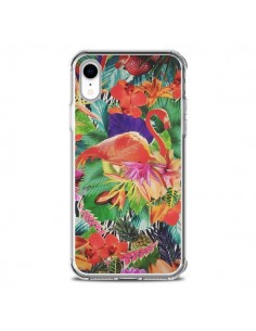 Coque iPhone XR Tropical Flamant Rose - Monica Martinez