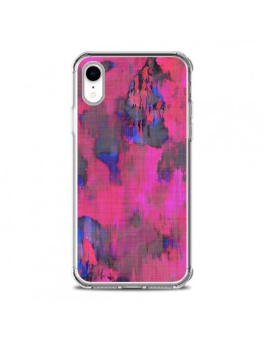 Coque iPhone XR Fleurs Rose Lysergic Pink - Maximilian San
