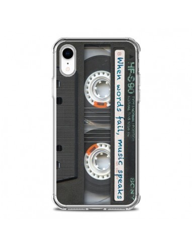 Coque iPhone XR Cassette Words K7 - Maximilian San