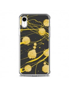 Coque iPhone XR Gold Splash Peinture Art - Maximilian San