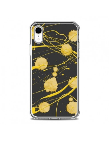 Coque iPhone XR Gold Splash Peinture Art - Maximilian San