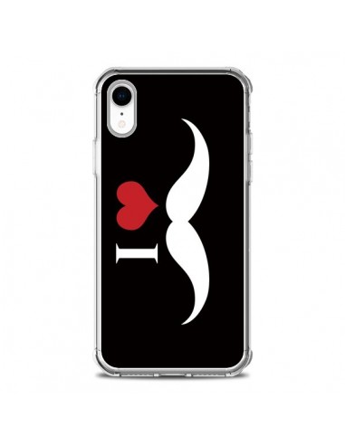 Coque iPhone XR I Love Moustache - Nico