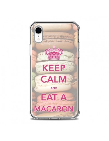 Coque iPhone XR Keep Calm and Eat A Macaron - Nico