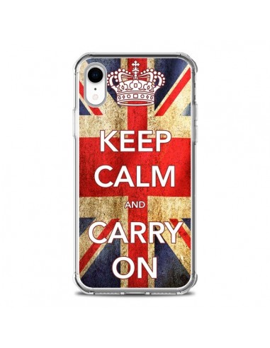 Coque iPhone XR Keep Calm and Carry On - Nico