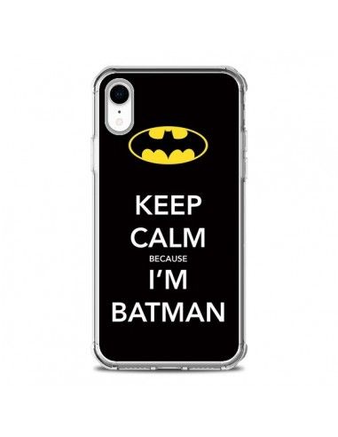 Coque iPhone XR Keep Calm because I'm Batman - Nico