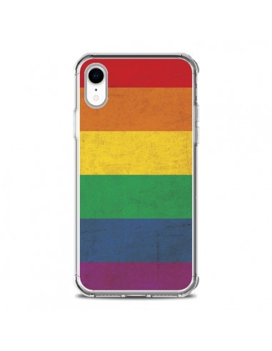 Coque iPhone XR Drapeau Arc En Ciel Gay - Nico