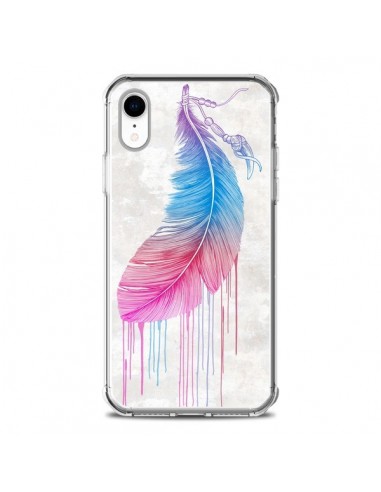 coque iphone xr plume