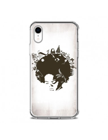 Coque iPhone XR Childhood Garden Afro - Rachel Caldwell