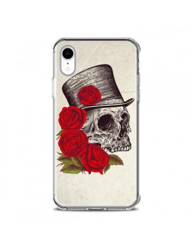 Coque iPhone XR Gentleman Crane Tête de Mort - Rachel Caldwell