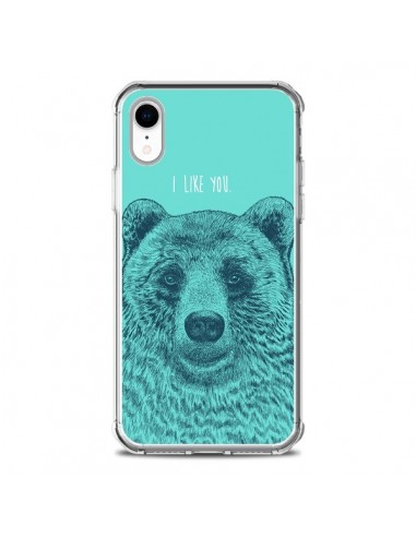 Coque iPhone XR Bear Ours I like You - Rachel Caldwell