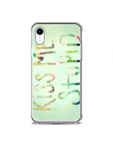 Coque iPhone XR Kiss Me Stupid - R Delean