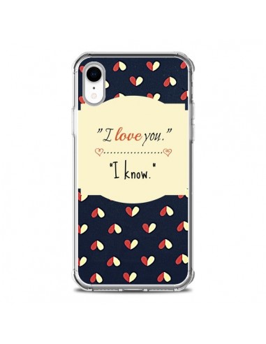 Coque iPhone XR I love you - R Delean