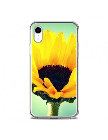 Coque iPhone XR Tournesol Zoom Fleur - R Delean