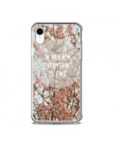 Coque iPhone XR In heaven everything is fine paradis fleur - R Delean