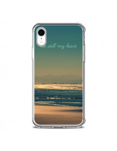 Coque iPhone XR Be still my heart Mer Sable Beach Ocean -...