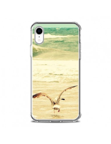 Coque iPhone XR Mouette Mer Ocean Sable Plage Paysage - R Delean