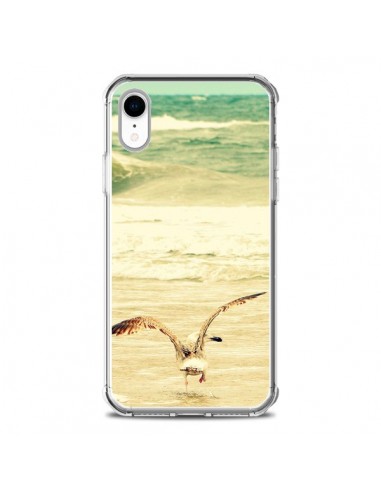 Coque iPhone XR Mouette Mer Ocean Sable Plage Paysage - R Delean