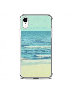Coque iPhone XR Life good day Mer Ocean Sable Plage...