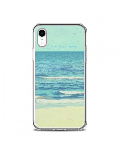 Coque iPhone XR Life good day Mer Ocean Sable Plage Paysage - R Delean