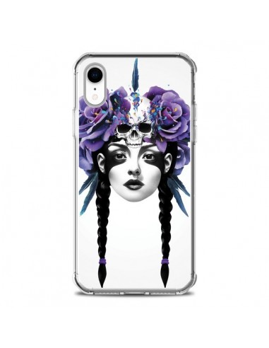 Coque iPhone XR Fille Fleurs Warrior - Ruben Ireland