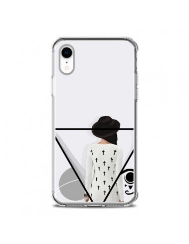 Coque iPhone XR Confusion Femme Oeil Triangle - Sara Eshak