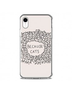 Coque iPhone XR Because Cats chat - Santiago Taberna