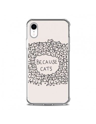 Coque iPhone XR Because Cats chat - Santiago Taberna