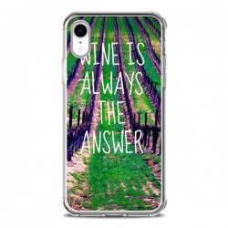 Coque iPhone XR Wine is always the answer Vin - Tara Yarte