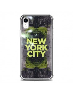 Coque iPhone XR New York City Vert - Javier Martinez