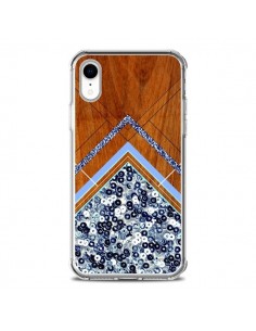 Coque iPhone XR Sequin Geometry Bois Azteque Aztec Tribal...