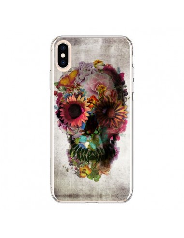 Coque iPhone XS Max Skull Flower Tête de Mort - Ali Gulec