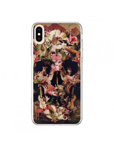 Coque iPhone XS Max Jungle Skull Tête de Mort - Ali Gulec