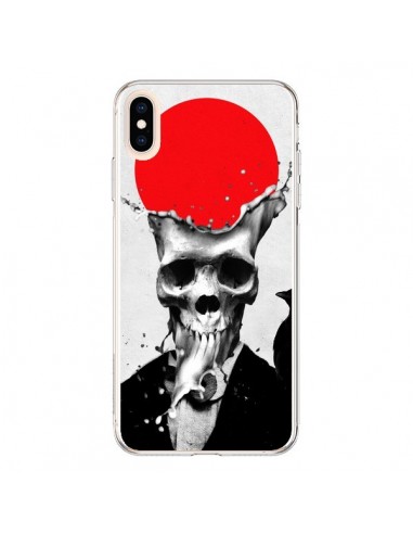 Coque iPhone XS Max Splash Skull Tête de Mort - Ali Gulec