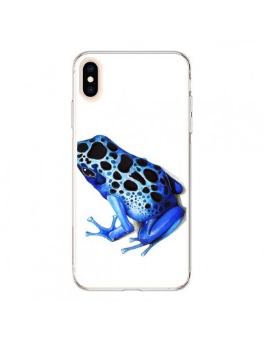 Coque iPhone XS Max Grenouille Bleue - Annya Kai