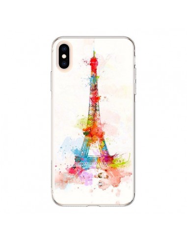 Coque iPhone XS Max Paris Tour Eiffel Muticolore - Asano Yamazaki