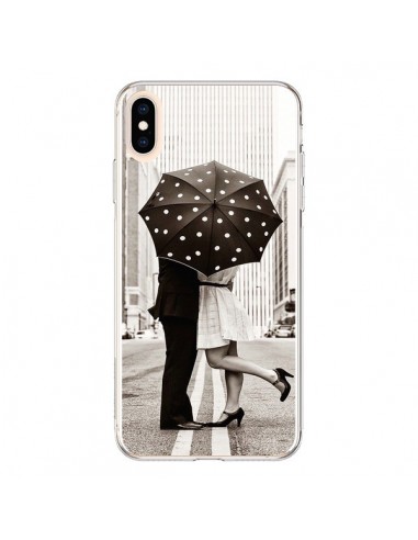 Coque iPhone XS Max Secret under Umbrella Amour Couple Love - Asano Yamazaki