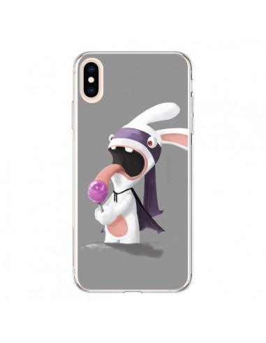 Coque iPhone XS Max Lapin Crétin Sucette - Bertrand Carriere