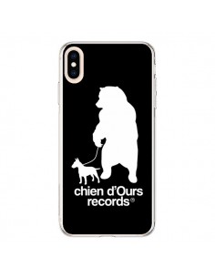 Coque iPhone XS Max Chien d'Ours Records Musique -...