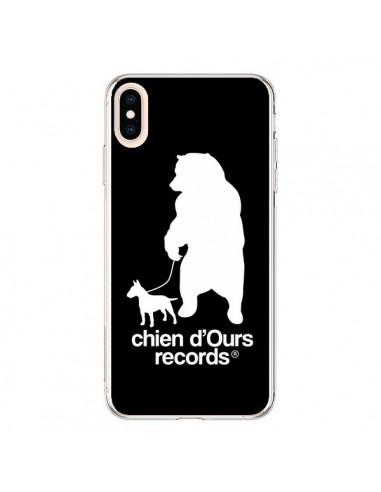 Coque iPhone XS Max Chien d'Ours Records Musique - Bertrand Carriere