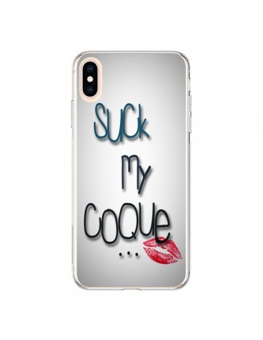 Coque iPhone XS Max Suck my Coque iPhone XS Max Lips Bouche Lèvres - Bertrand Carriere