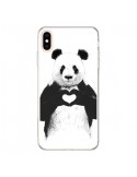 Coque iPhone XS Max Panda Amour All you need is love - Balazs Solti