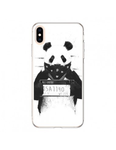 Coque iPhone XS Max Bad Panda Prison - Balazs Solti
