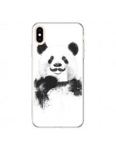 Coque iPhone XS Max Funny Panda Moustache Movember -...